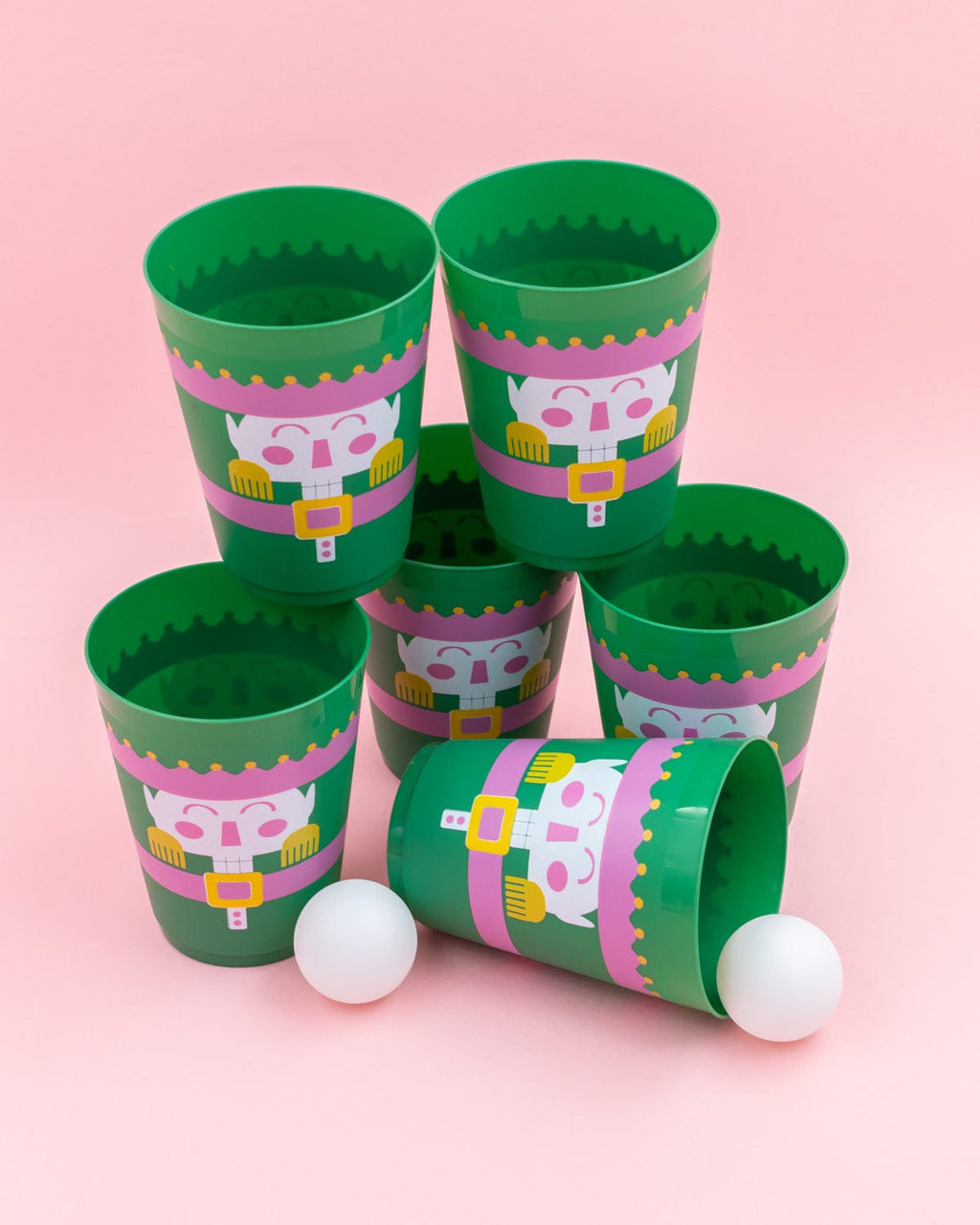 Christmas Holidays Nutcracker Pong Set (12ct cups)