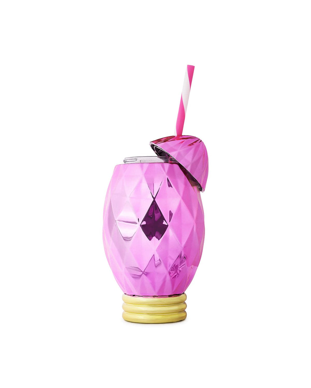Pink Vintage Christmas Light Sipper