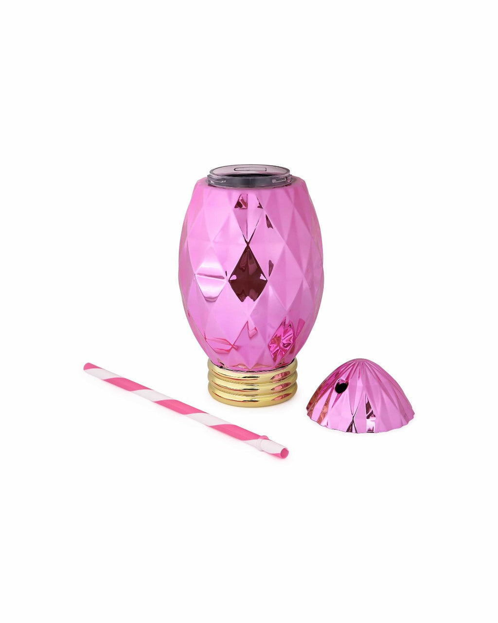 Pink Vintage Christmas Light Sipper