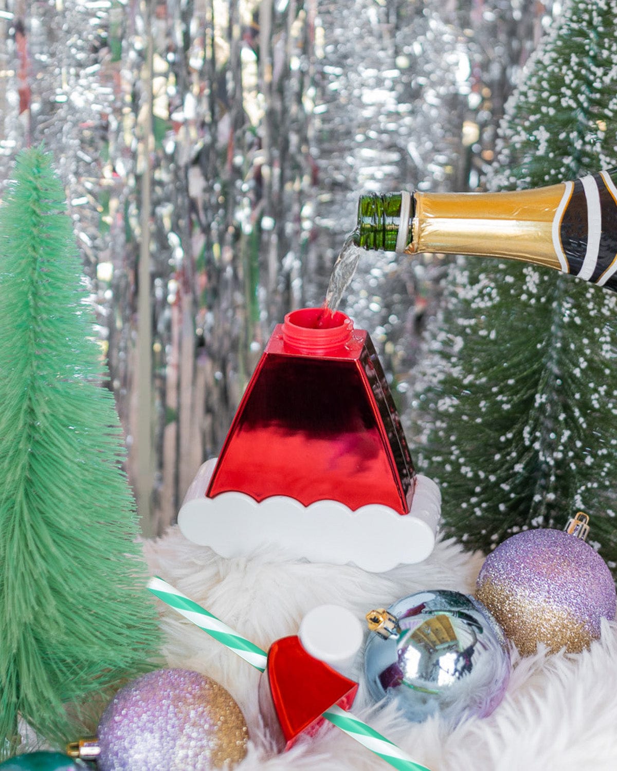 Santa Hat Sipper (set of 1, 6, or 12)