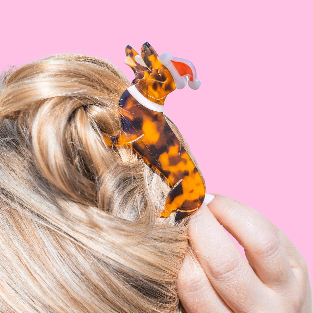 Santa Paws Hair Claw Clip