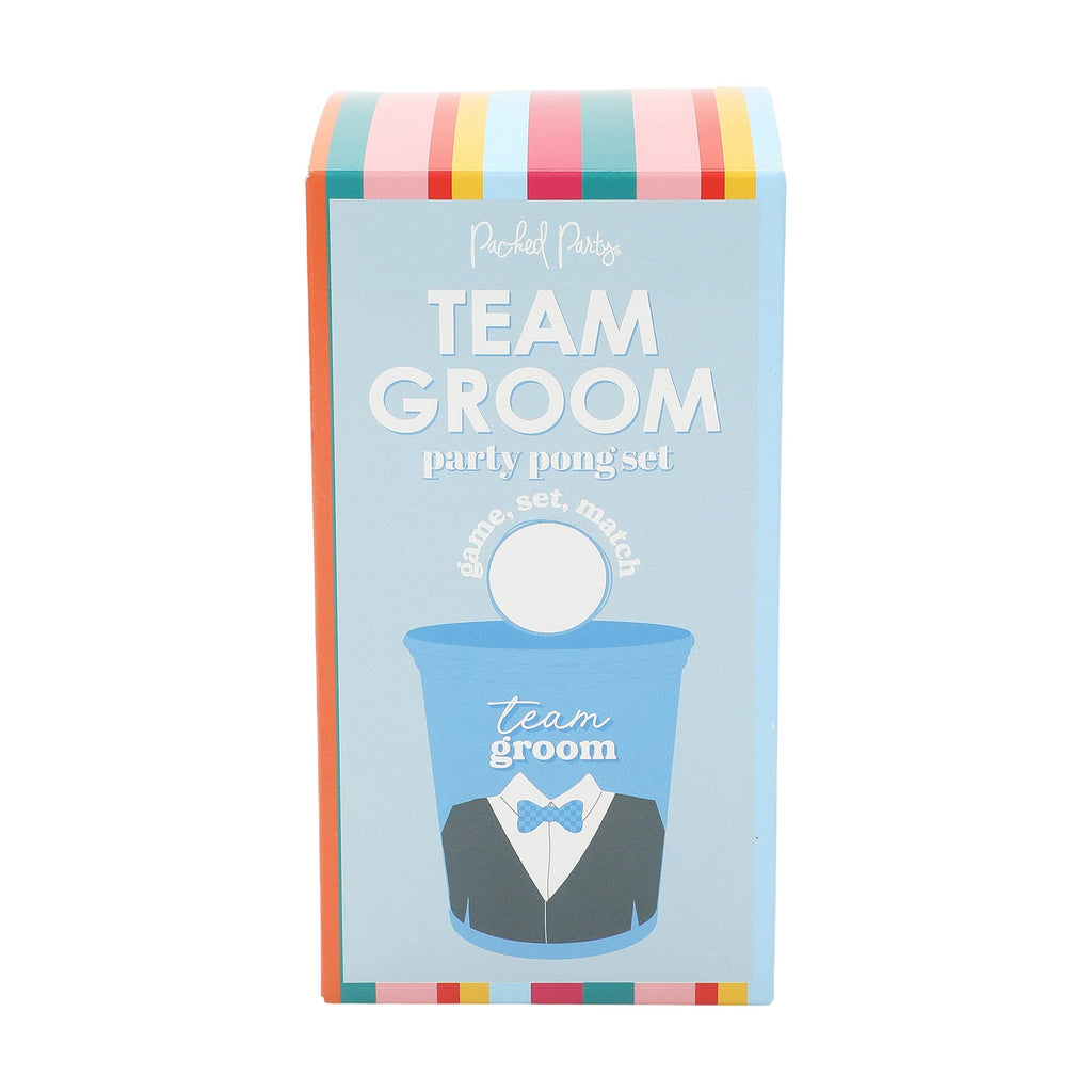 Team Bride vs. Team Groom Bachelorette & Wedding Shower Pong Set (12ct)