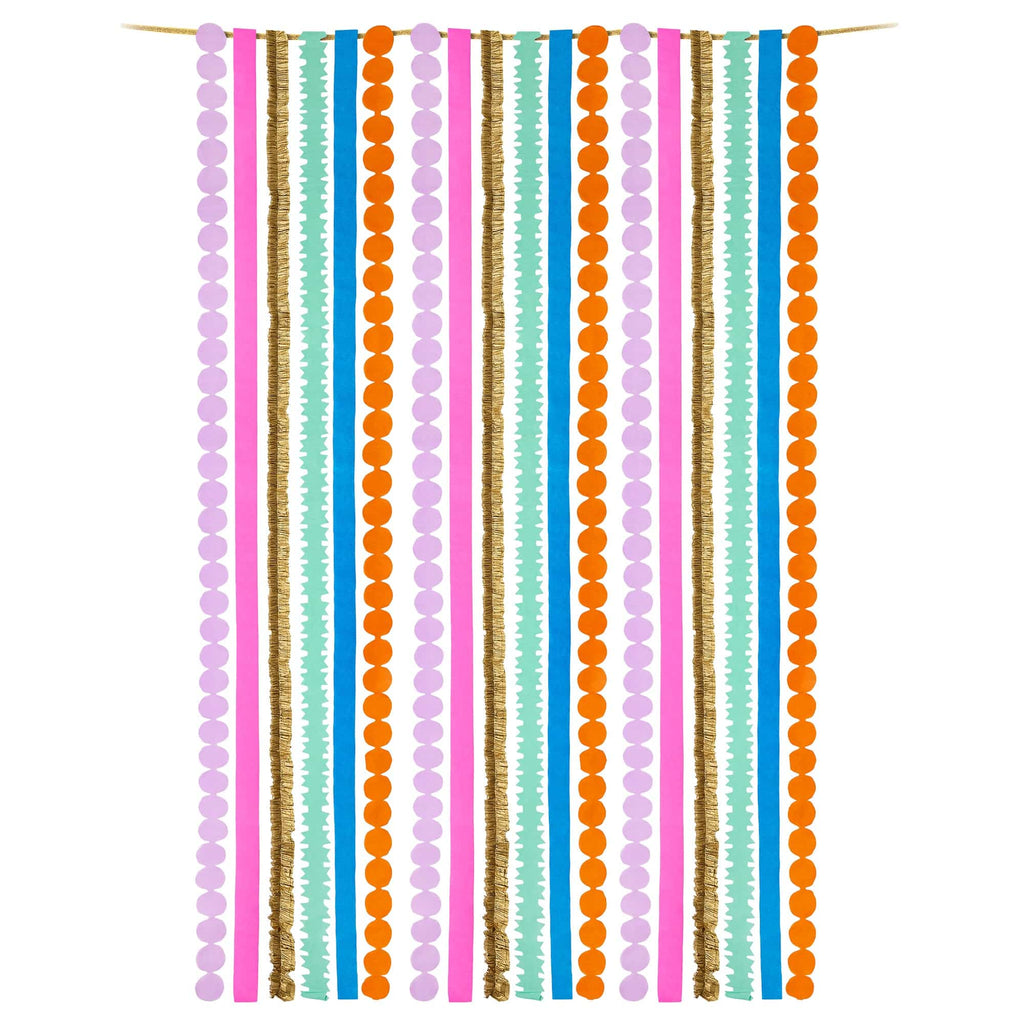 Multicolored Party Streamer Set