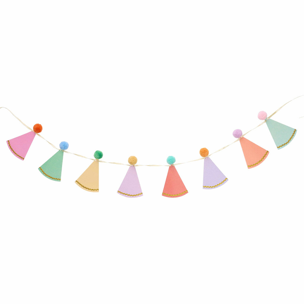 Pom Pom Party Hats Reusable Party Garland