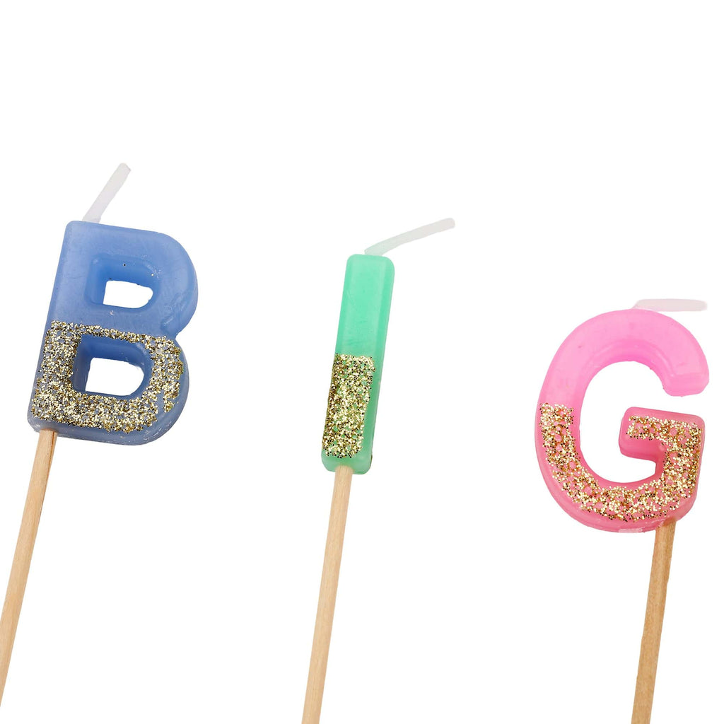 Big Birthday Energy Glitter Birthday Candle Set