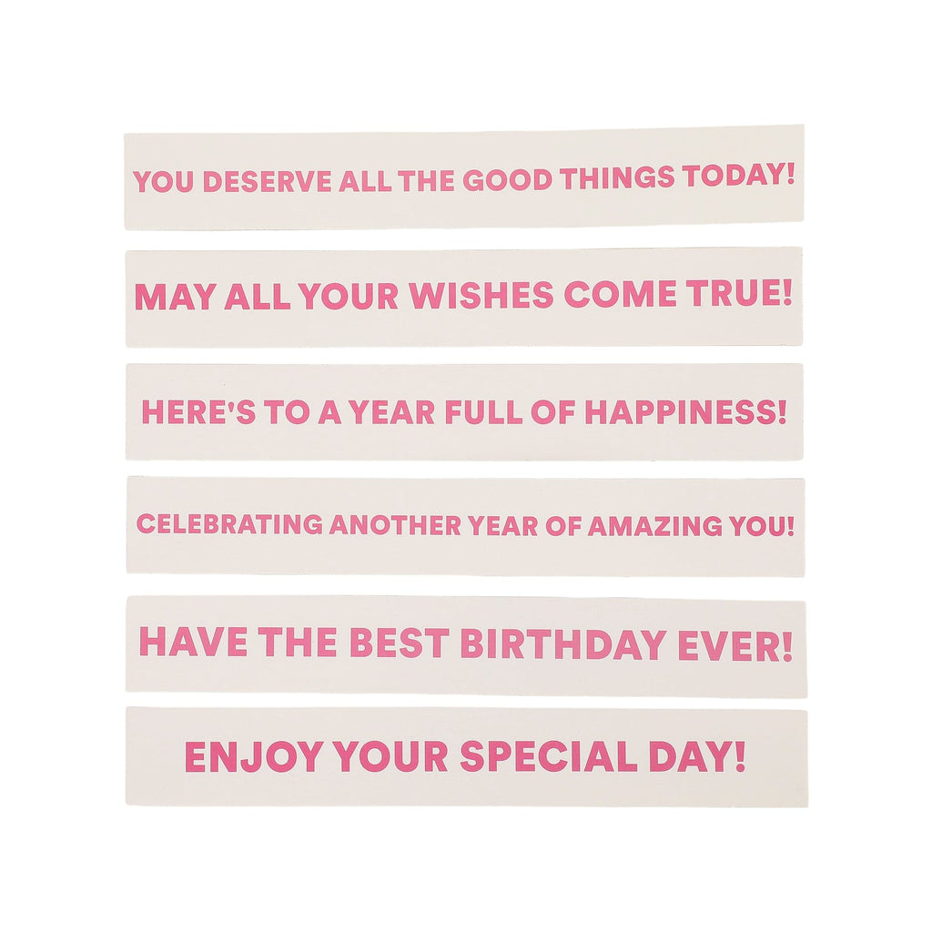 Birthday Candle Confetti Party Crackers (6 count)