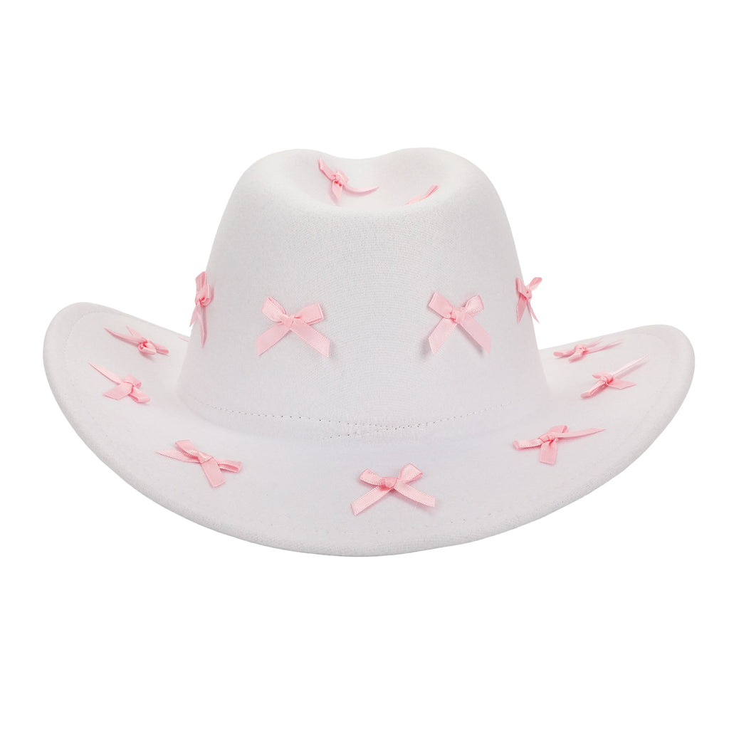Howdy Darling Bow-Detailed Cowboy Hat