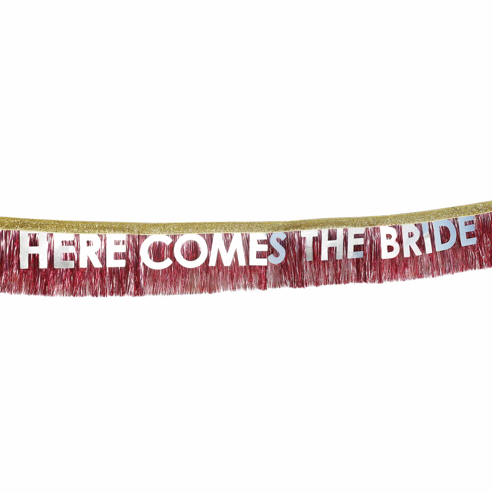 Here Comes the Bride Bachelorette & Bridal Shower Fringe Sash