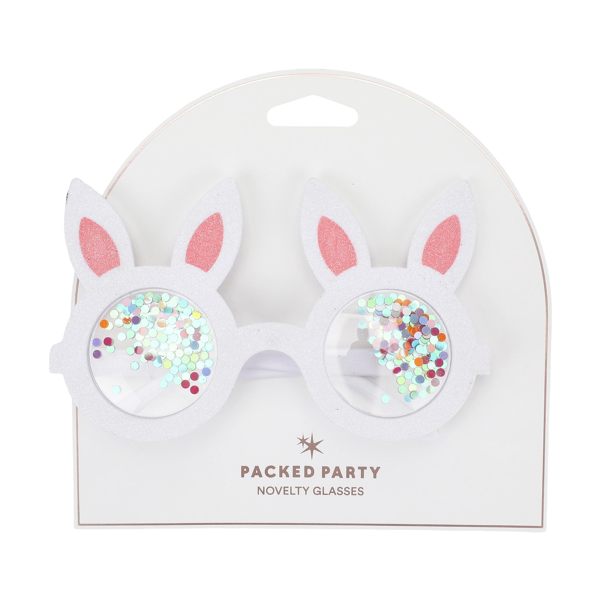 Hop-To-It Confetti Novelty Glasses (Single or Set of 4)