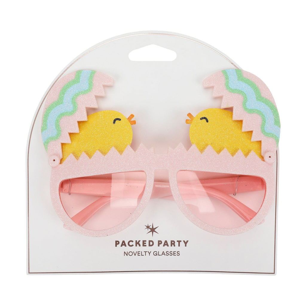 Peek-a-boo Chick Novelty Glasses (Single or Set of 4)