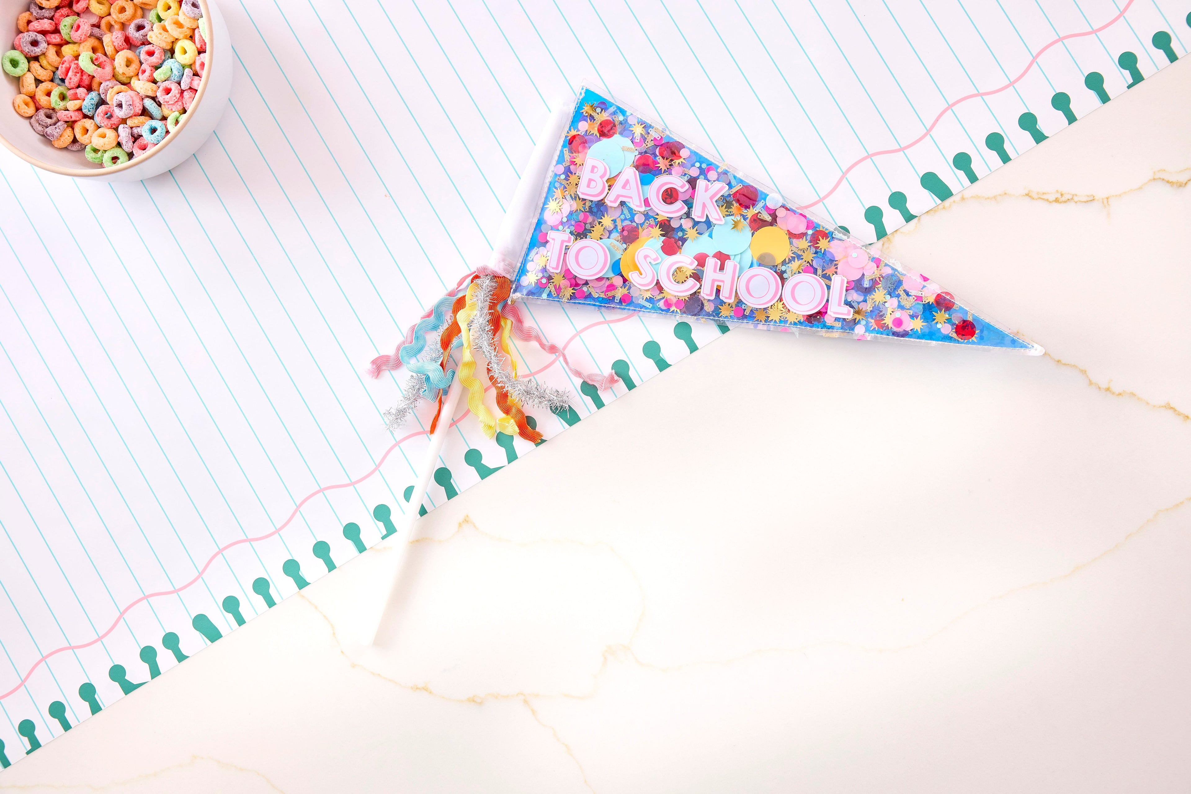 Customizable Confetti-filled Pennant Kit