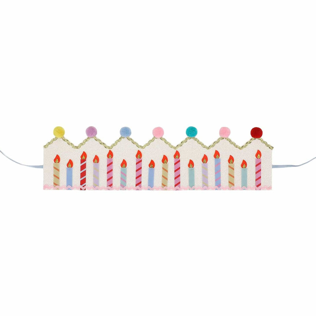 Birthday Wishes Reusable Pom Pom Crown