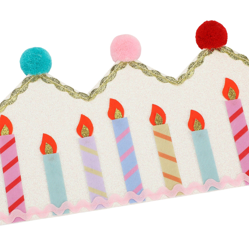 Birthday Wishes Reusable Pom Pom Crown