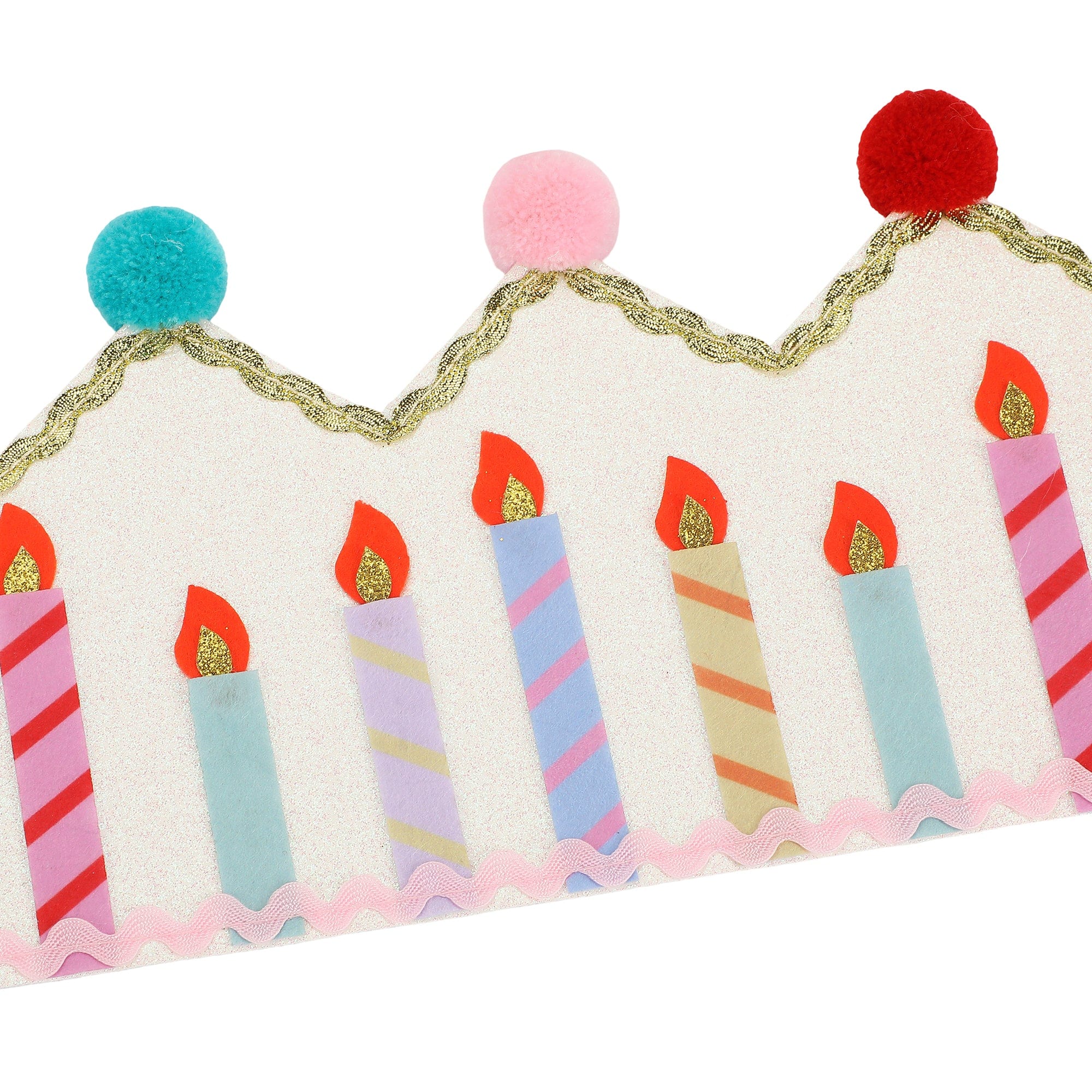Birthday Wishes Reusable Pom Pom Crown