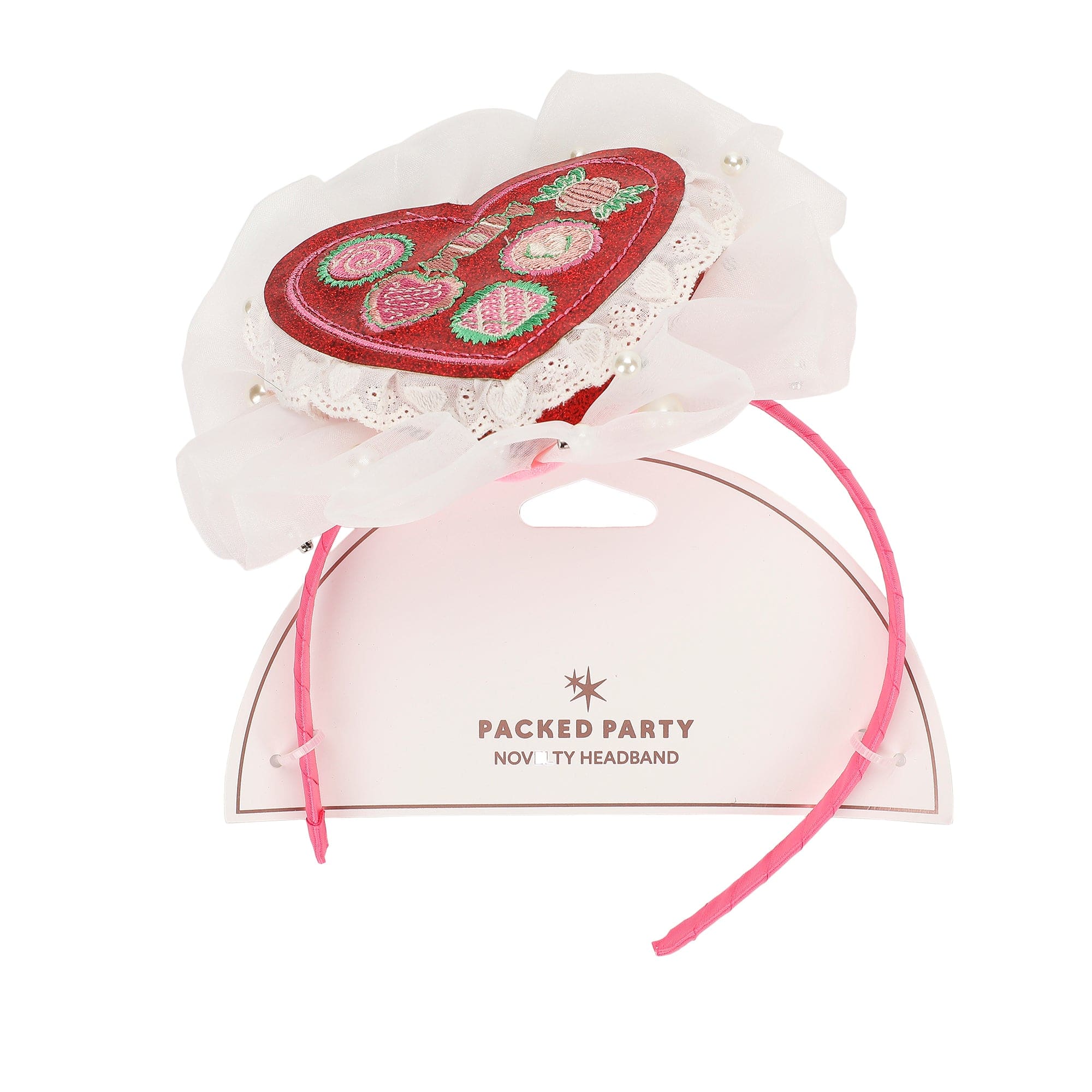 Sweet Treats Heart Novelty Headband (Single or Set of 4)
