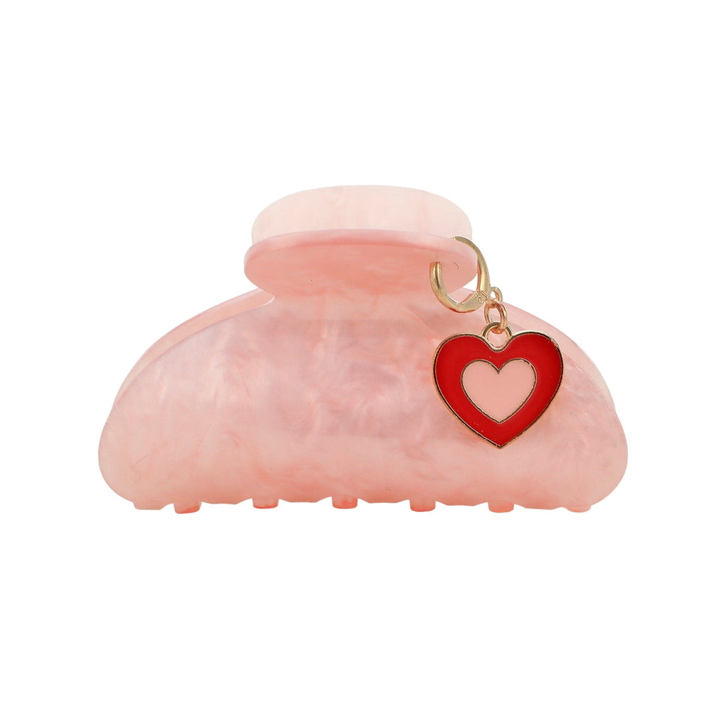 Sweetheart Claw Clip and Charms Set (includes 4 charms)