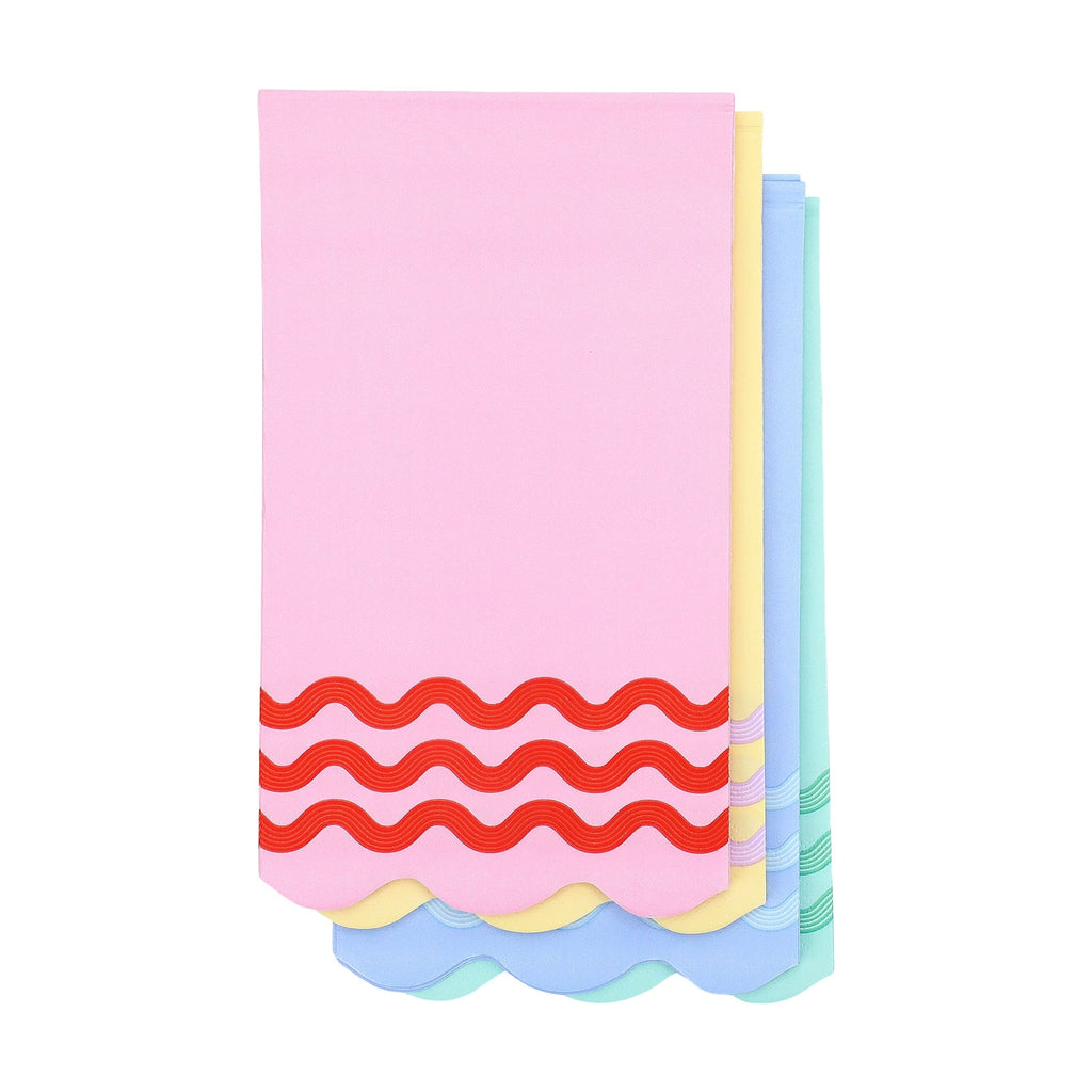 Ric Rac Rainbow Guest Napkins (16 ct)