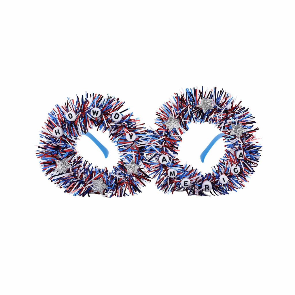 Howdy America Novelty Glasses (Single or Set of 4)