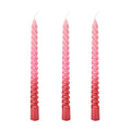 Pink Ombre Taper Candles