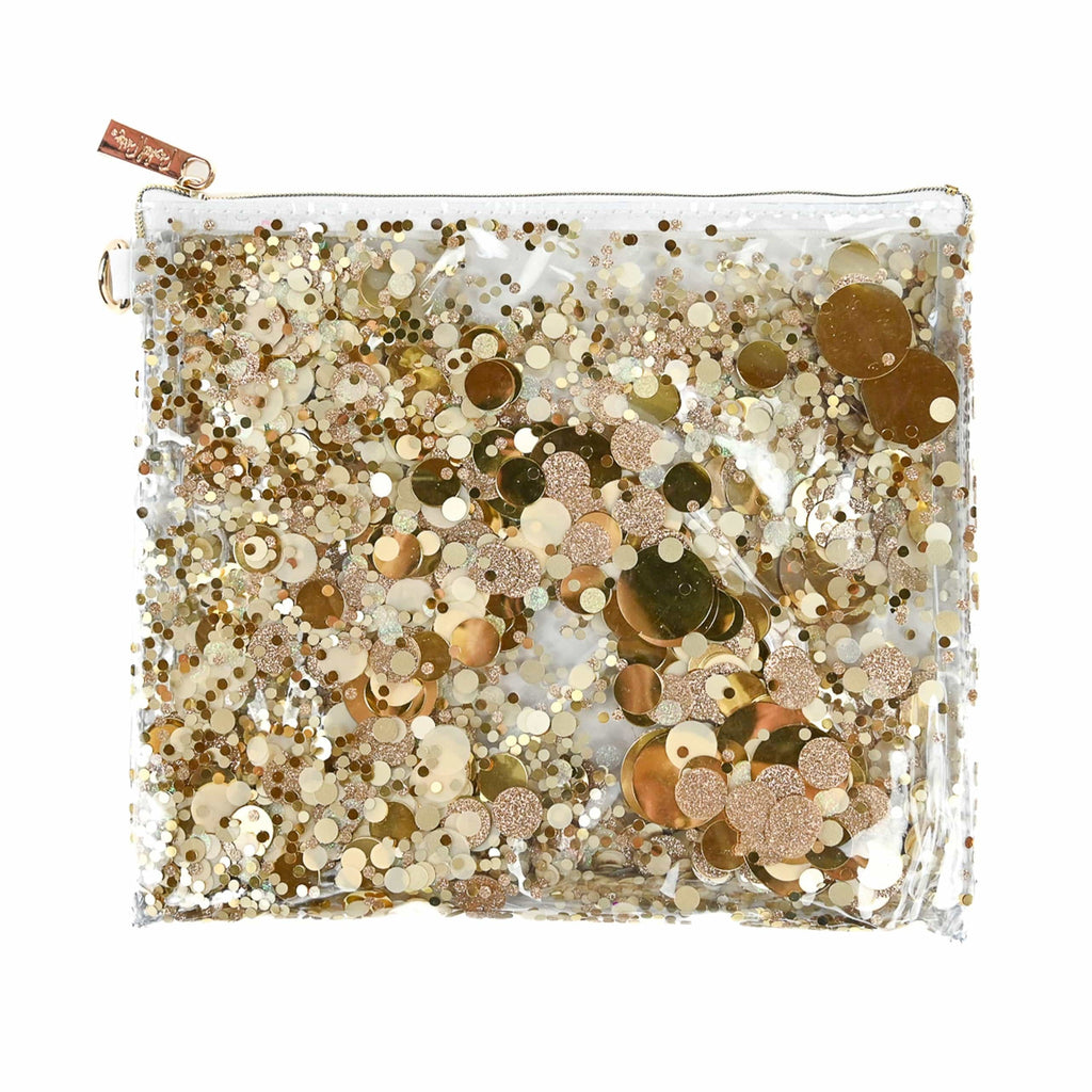 Good As Gold Confetti Everything Pouch