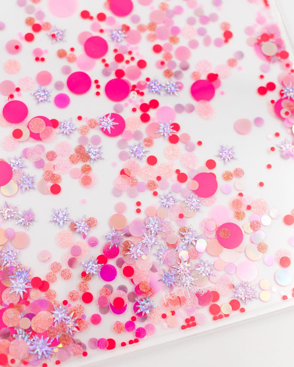 Pink Confetti Acrylic Clipboard