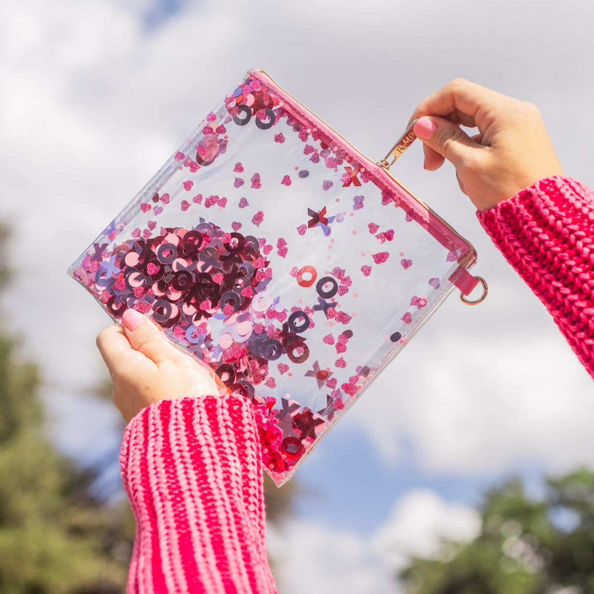 XOXO Confetti Everything Pouch