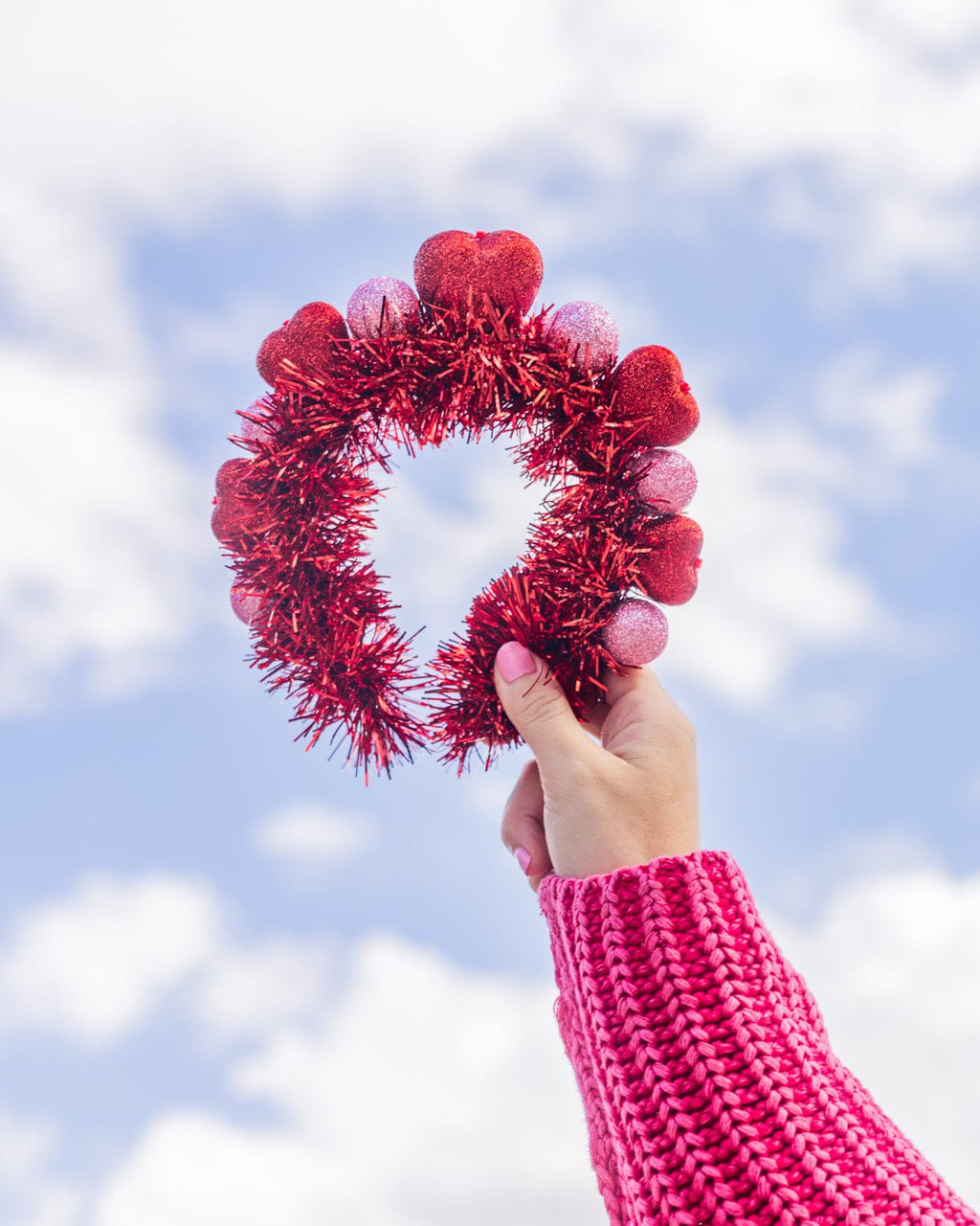 Sparkle Hearts Novelty Headband (Single or Set of 4)