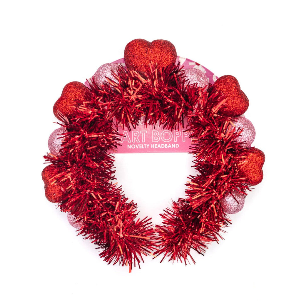 Sparkle Hearts Novelty Headband (Single or Set of 4)
