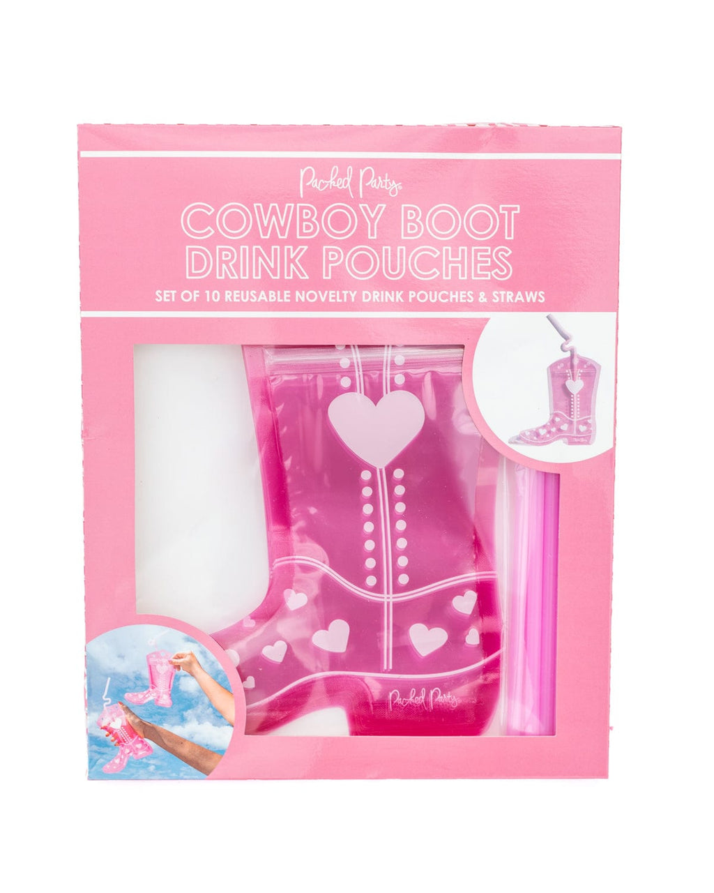 Boot Scoot Drink Pouch Set (10 count)