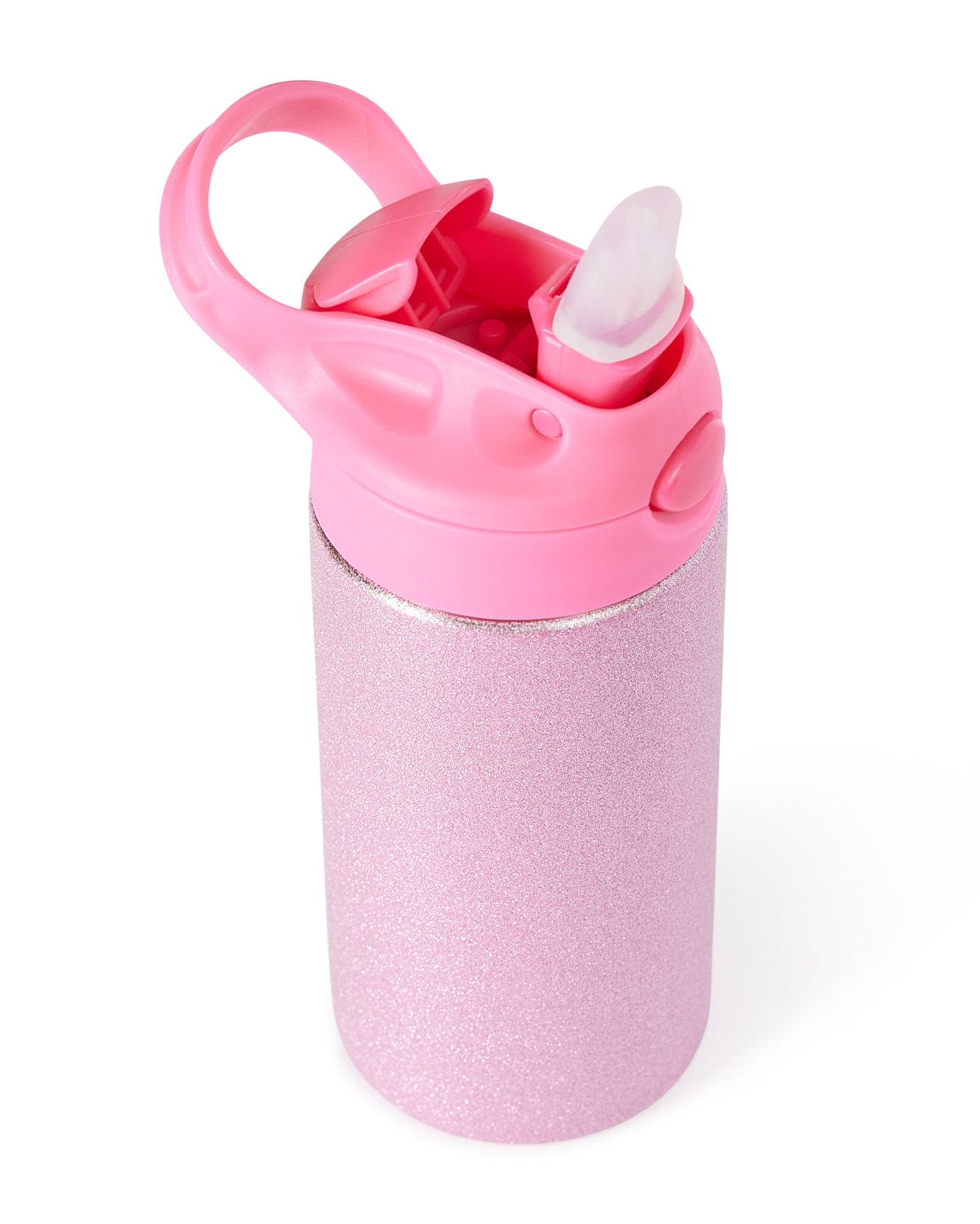 Pink Stainless Steel Glitter Water Bottle