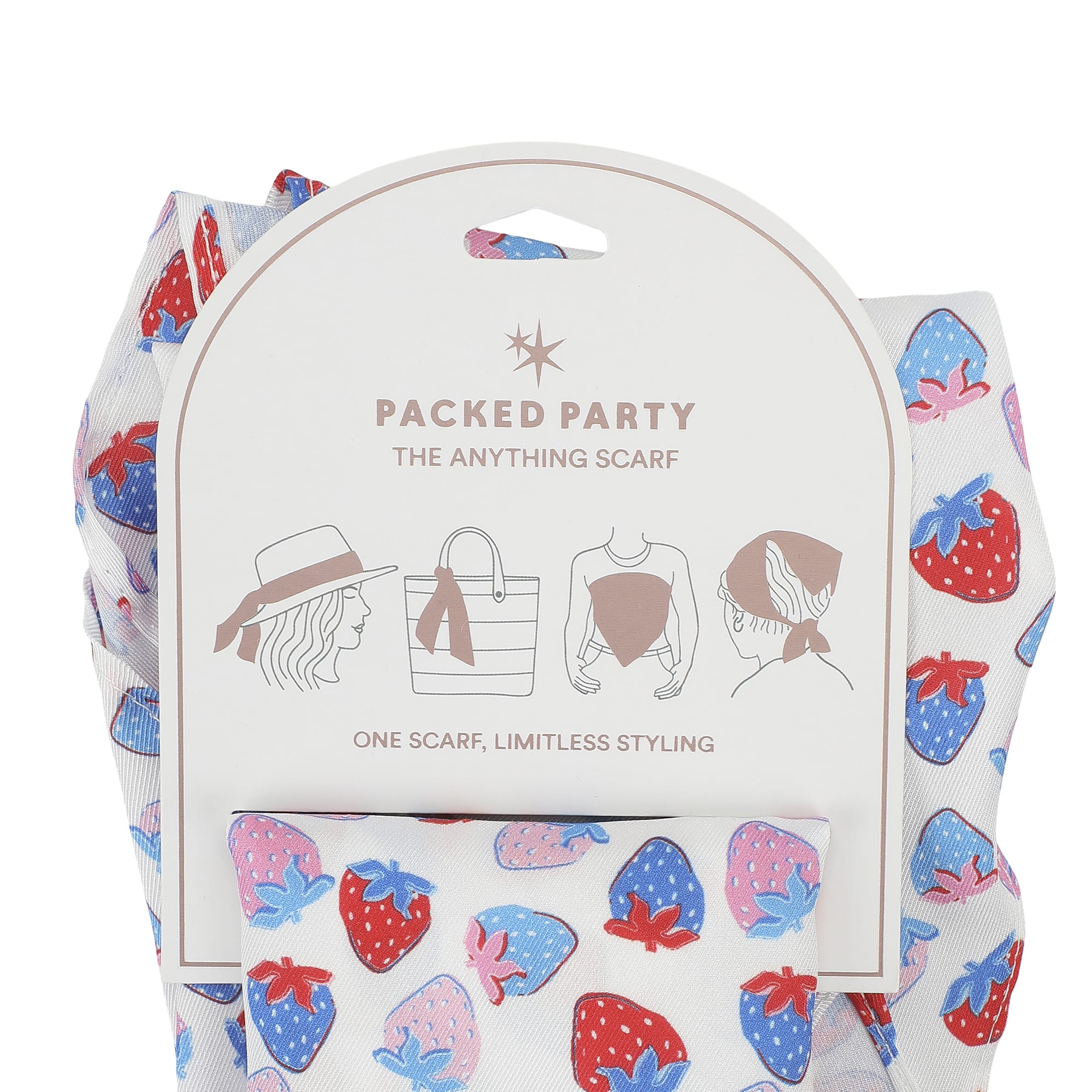 Red, White & Berry Anything Scarf