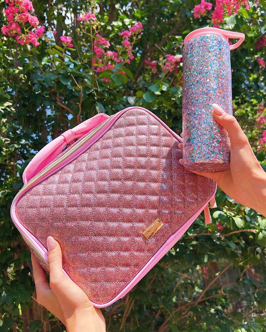 Pink Glitter Party Insulated Lunchbox