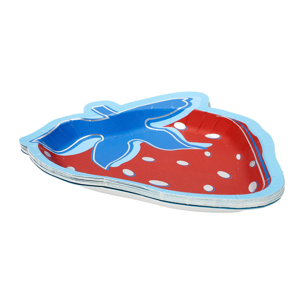 Red, White & Berry Dessert Plate (10 ct)