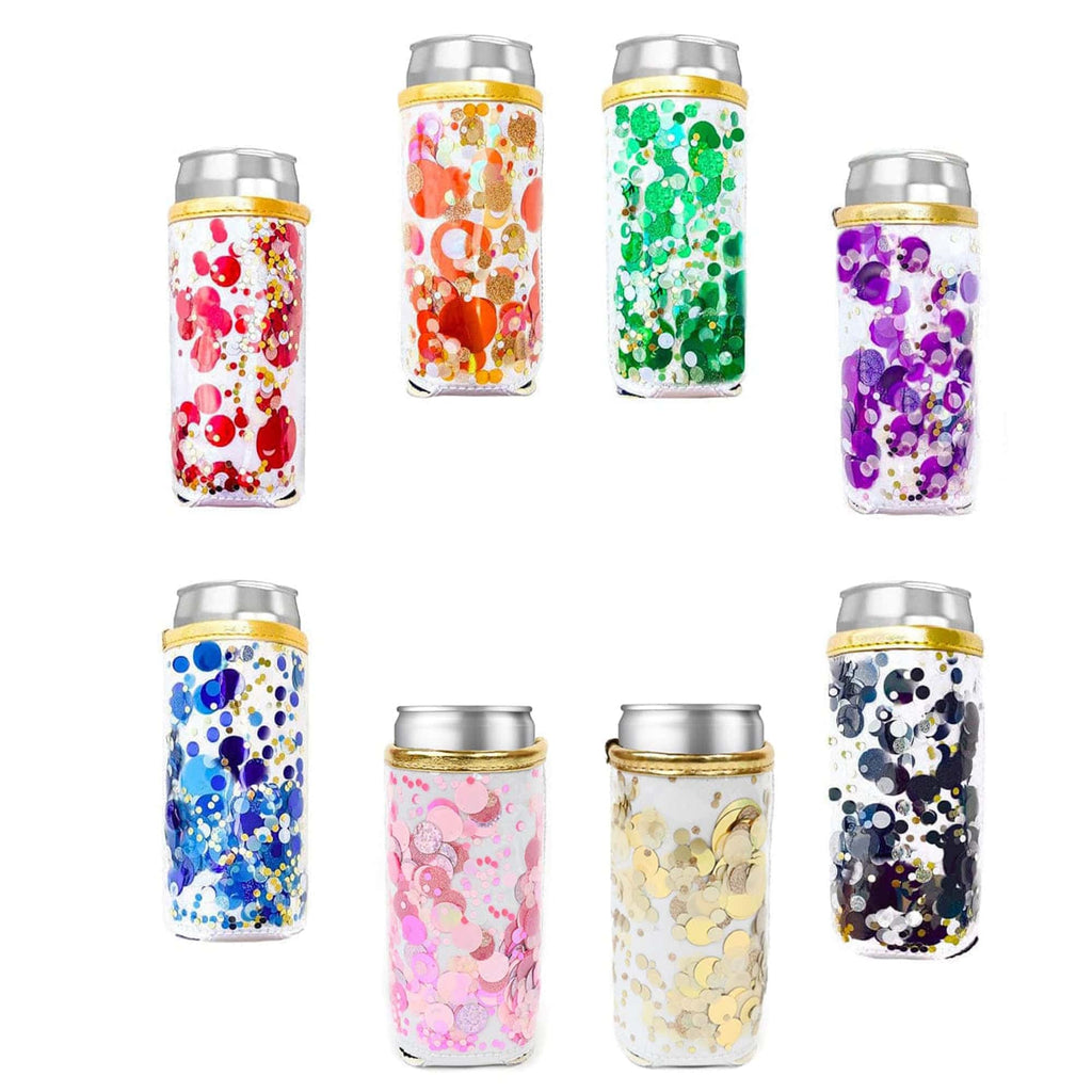 Spirit Squad Confetti Skinny Can Drink Sleeve