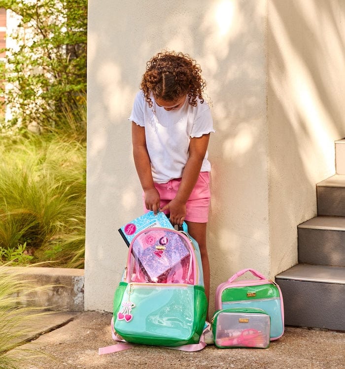 Color Block Jelly Backpack Bundle (Backpack, Lunchbox & Pouch)