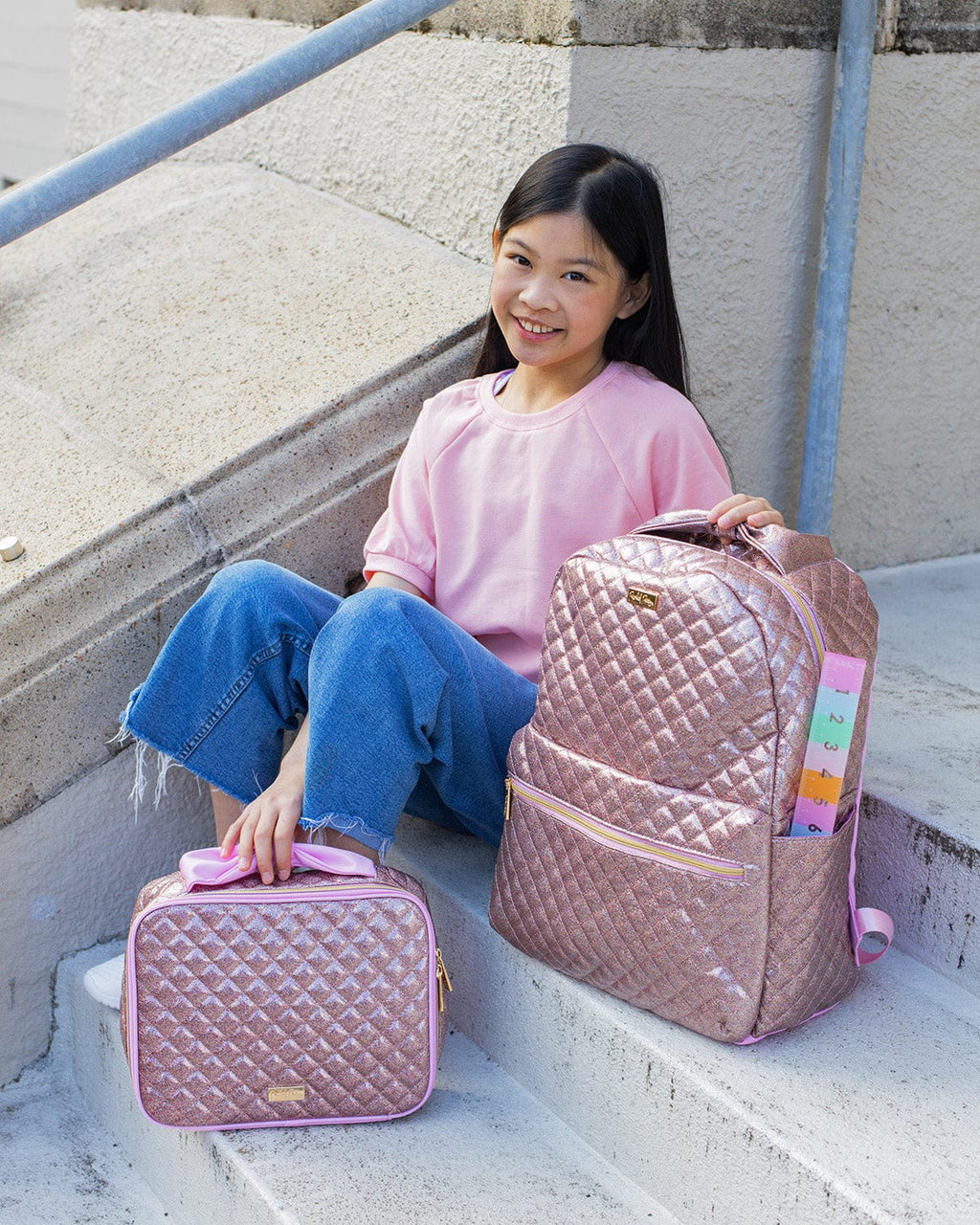 Pink Glitter Party Backpack