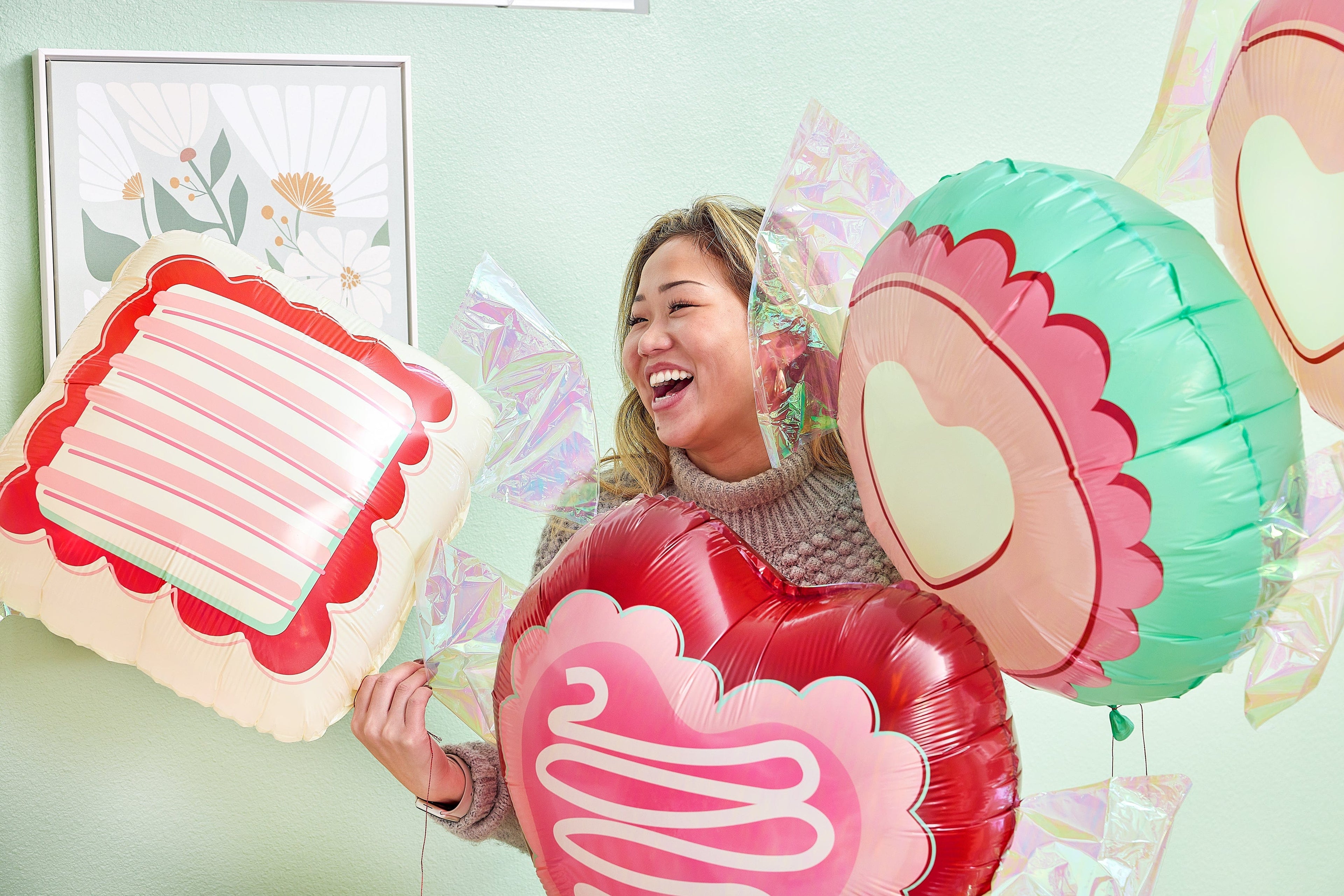 Candy Heart Balloons (6 ct)